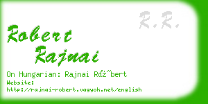 robert rajnai business card